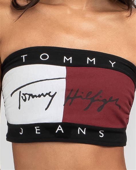 90's tommy hilfiger tube top|tommy jeans tube top.